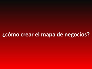 ¿cómo crear el mapa de negocios?
 