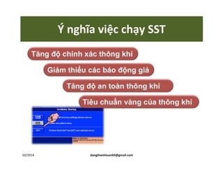 Ý nghĩa việc chạy SST
03/2014 dangthanhtuan65@gmail.com
 