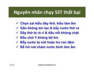 Nguyyn nhân chạy SST thất bại
03/2014 dangthanhtuan65@gmail.com
 