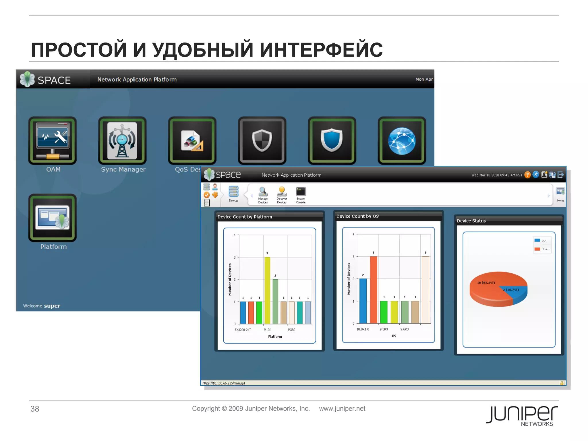 ПРОСТОЙ И УДОБНЫЙ ИНТЕРФЕЙС




38          Copyright © 2009 Juniper Networks, Inc.   www.juniper.net
 