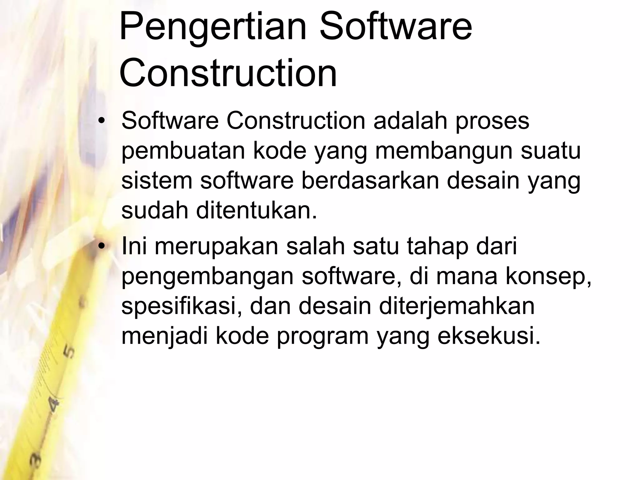 06 Software Construction Fundamentals | PPT