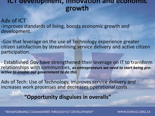 Transforming Communities through ICT Development | PPTX