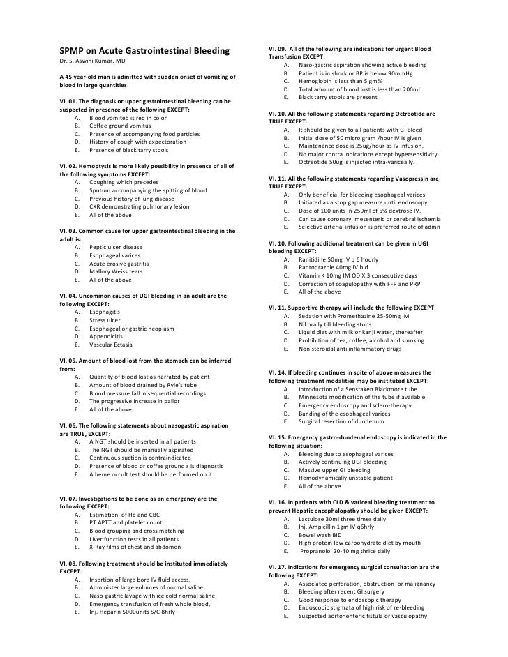 06 S P M P On Acute Gastrointestinal Bleeding 06 S P M P On Acute Gastrointestinal Bleeding