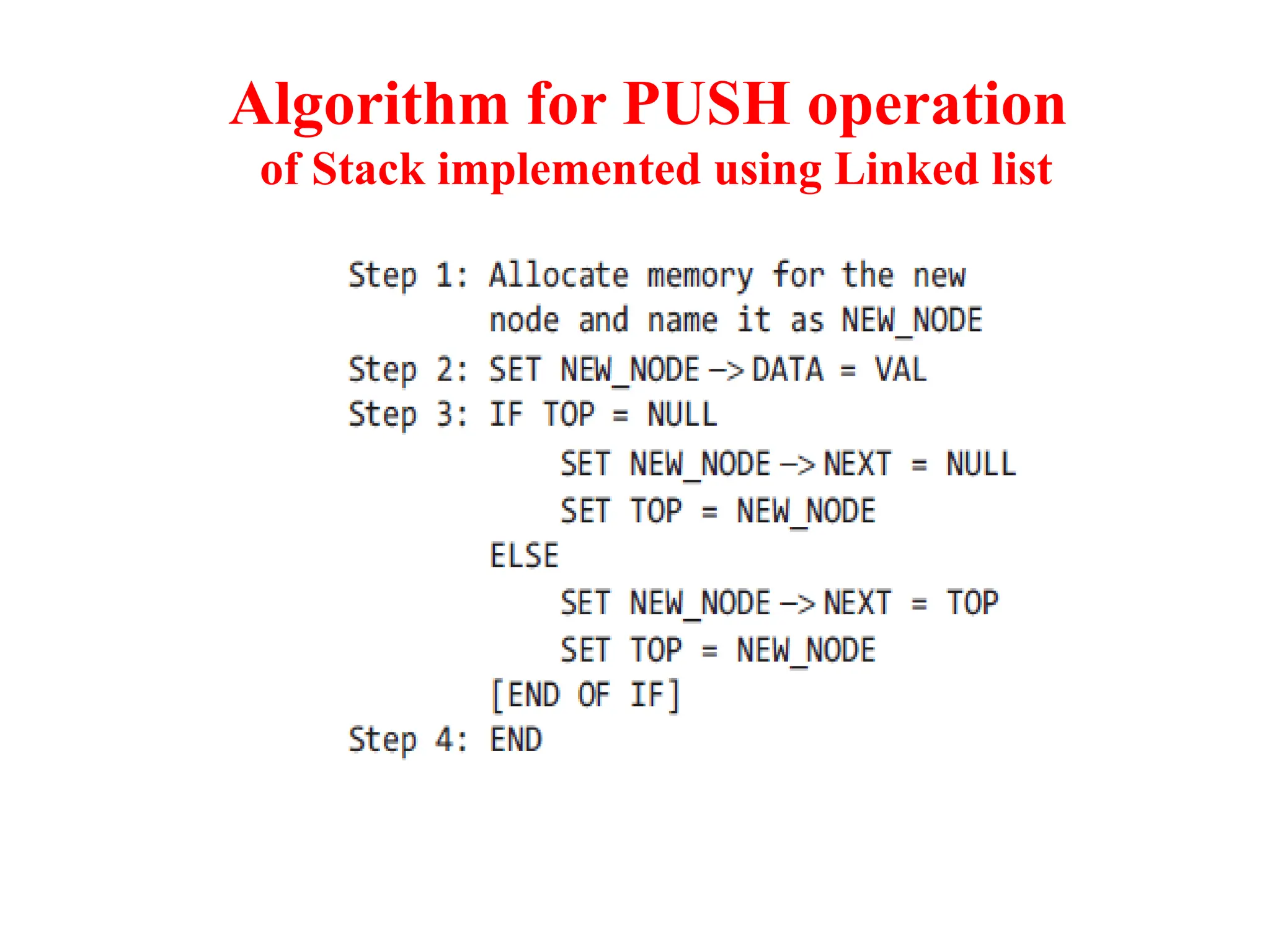 Data Structure ARRAY REPRESENTATION OF STACKS | PPTX