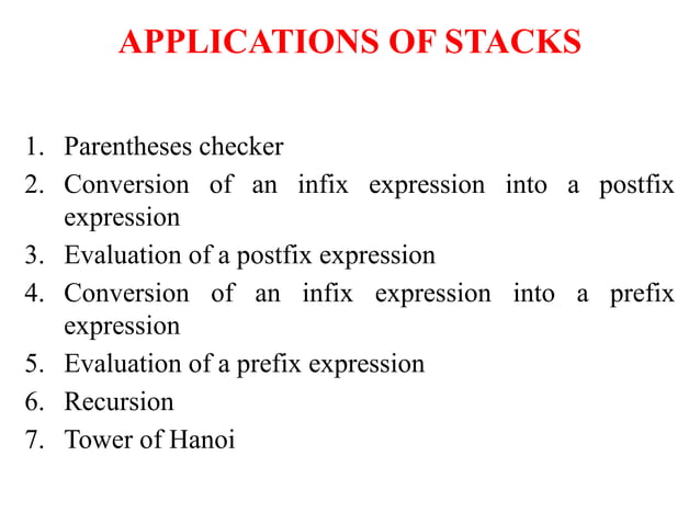 Data Structure ARRAY REPRESENTATION OF STACKS | PPTX