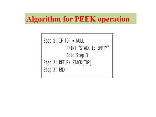 Data Structure ARRAY REPRESENTATION OF STACKS | PPTX