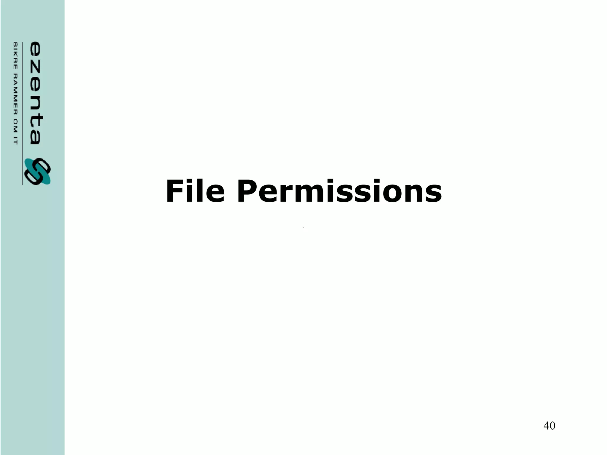 File Permissions 