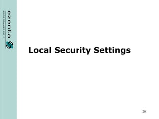 Local Security Settings 