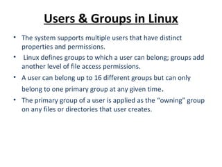 06 users groups_and_permissions | PPT | Operating Systems | Computer ...