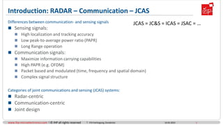 JOINT SENSING RADAR AND SENSING USING RADAR | PDF