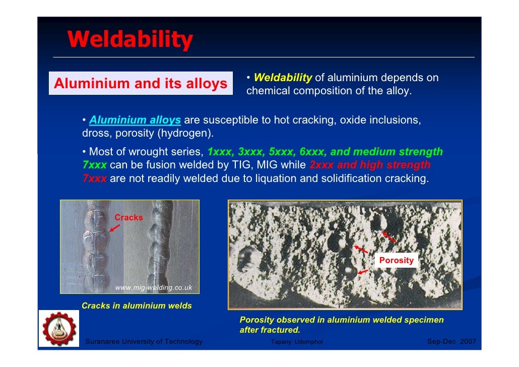 Weldability Of Materials – Criteria for evaluating the weldability of ...