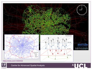 Centre for Advanced Spatial Analysis, University College LondonCentre for Advanced Spatial Analysis
~520k road links
https://vimeo.com/119354430
 