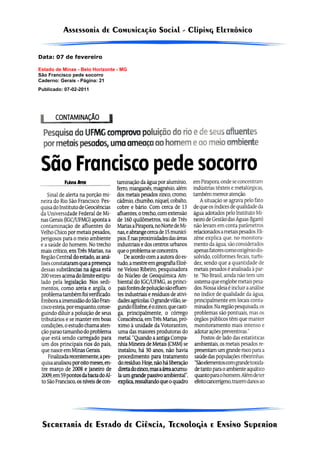 Data: 07 de fevereiro

Estado de Minas - Belo Horizonte - MG
São Francisco pede socorro
Caderno: Gerais - Página: 21
Publicado: 07-02-2011
 