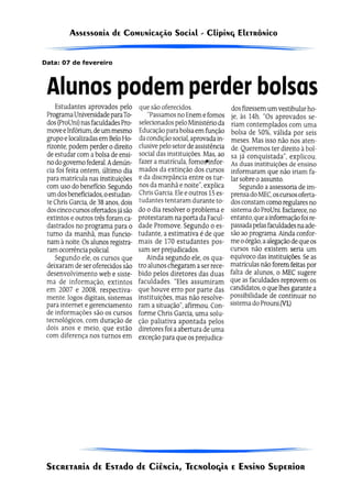 Data: 07 de fevereiro
 