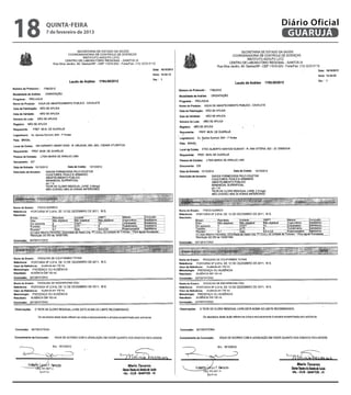 18   quinta-feira
     7 de fevereiro de 2013
                              Diário Oficial
                               GUARUJÁ
 