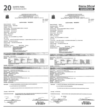 20   quinta-feira
     7 de fevereiro de 2013
                              Diário Oficial
                               GUARUJÁ
 