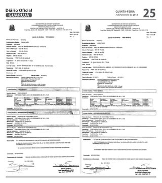 Diário Oficial
 GUARUJÁ
                 quinta-feira
                 7 de fevereiro de 2013
                                          25
 