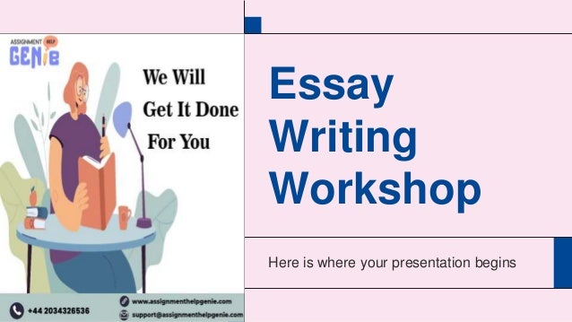 Essay
Writing
Workshop
Here is where your presentation begins
 