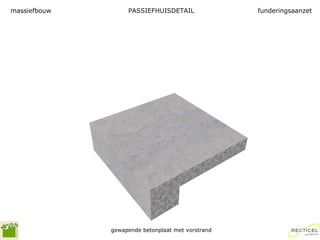 PASSIEFHUISDETAIL gewapende betonplaat met vorstrand massiefbouw funderingsaanzet 