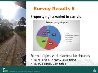 Migration, property rights and livelihoods on Peruvian forest frontiers