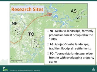 Migration, property rights and livelihoods on Peruvian forest frontiers