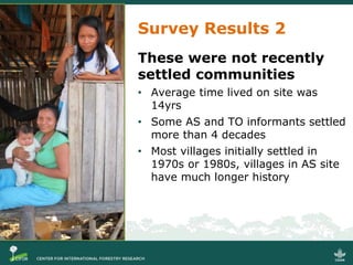 Migration, property rights and livelihoods on Peruvian forest frontiers