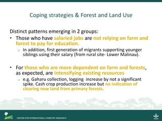Emergent dynamics of migration and their potential effects on forest and land use in North Kalimantan, Indonesia