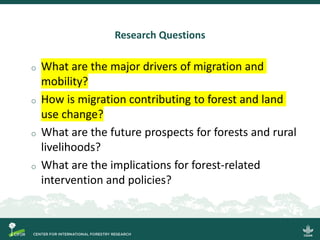Emergent dynamics of migration and their potential effects on forest and land use in North Kalimantan, Indonesia
