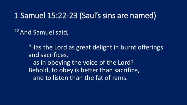 07 10 16 1 Samuel 151 35 Judged When God Has Had Enough