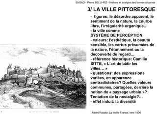 ENSAG - Pierre BELLI-RIZ - Histoire et analyse des formes urbaines
3/ LA VILLE PITTORESQUE
- figures: le désordre apparent...