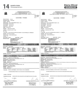 14

quinta-feira

7 de novembro de 2013

Diário Oficial
GUARUJÁ

 