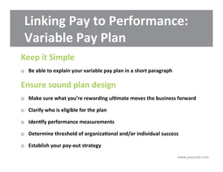 Performance Pay Explained Perfecting Pay for Performance | PDF