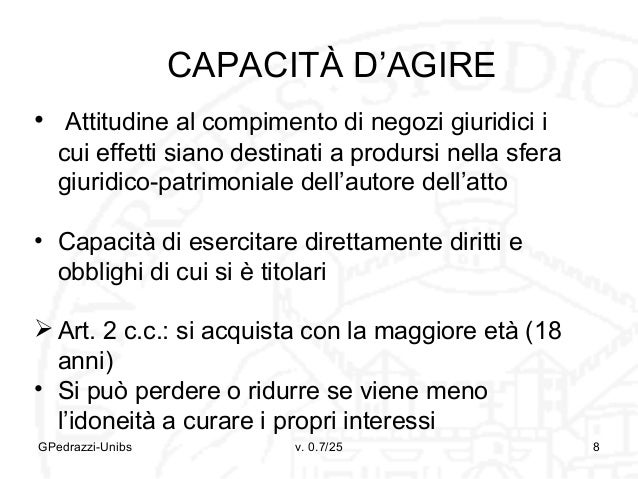 Differenza Tra Capacità Giuridica E Capacità Di Agire 07 Soggettività e capacità giuridica