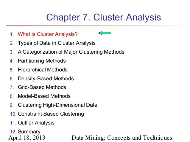 Chapter 7 Data Mining Concepts And Techniques 2nd Ed