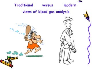 Traditional versus modern
views of blood gas analysis
 