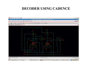 DECODER USING CADENCE
 