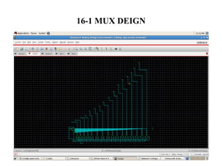 16-1 MUX DEIGN
 