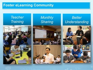 Foster eLearning Community
Teacher
Training
Monthly
Sharing
Better
Understanding
