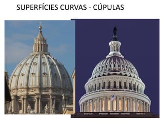 SUPERFÍCIES CURVAS - CÚPULAS
 
