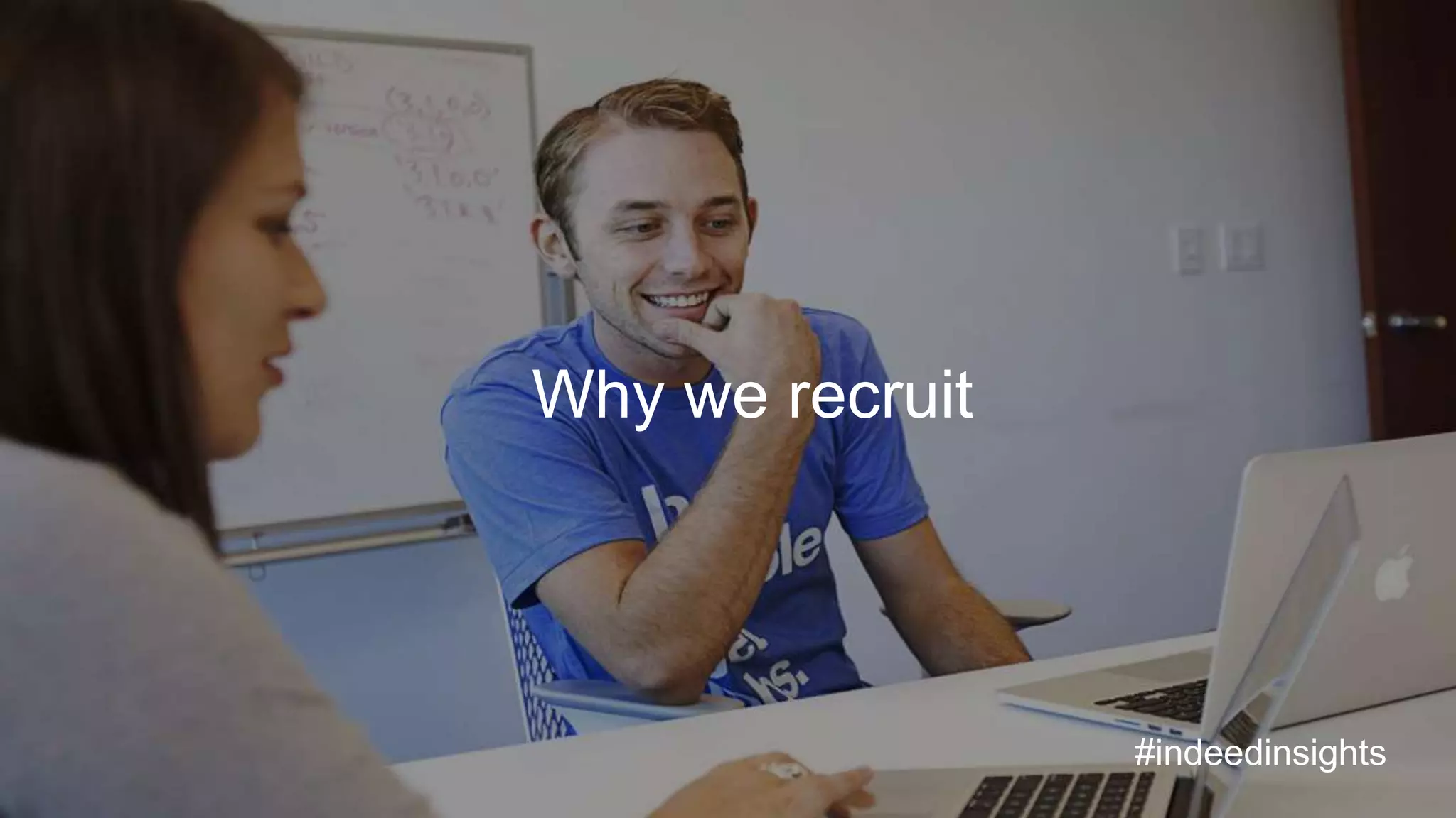 Why we recruit
#indeedinsights
 