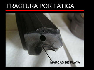 FRACTURA POR FATIGA
CORTEMARCAS DE PLAYA
 