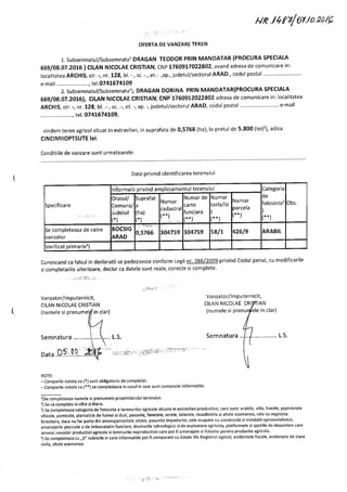 OFERTE VANZARI TERENURI