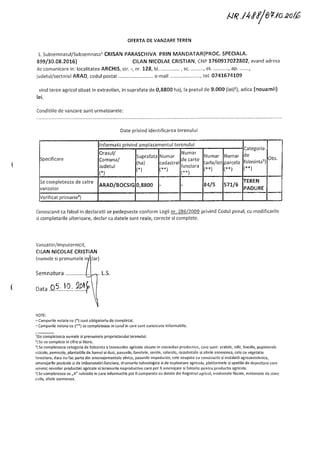 OFERTE VANZARI TERENURI