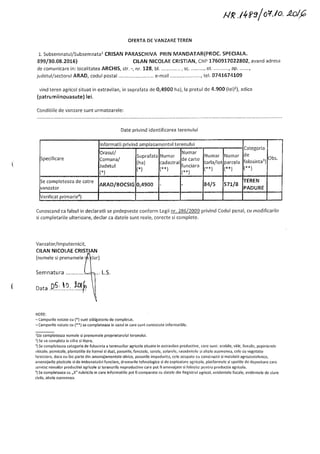 OFERTE VANZARI TERENURI