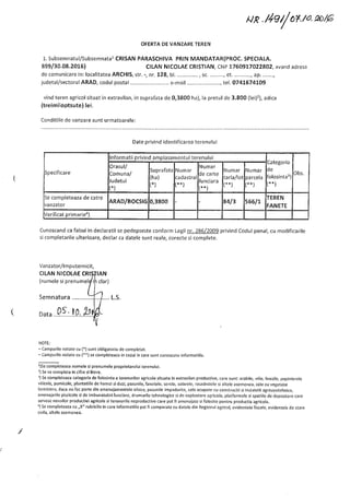 OFERTE VANZARI TERENURI