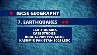 Japan 2025 earthquake case study a level geography