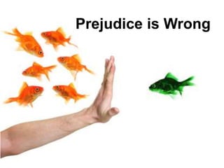 Prejudice is Wrong
 