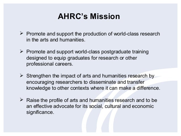 ahrc research project grant