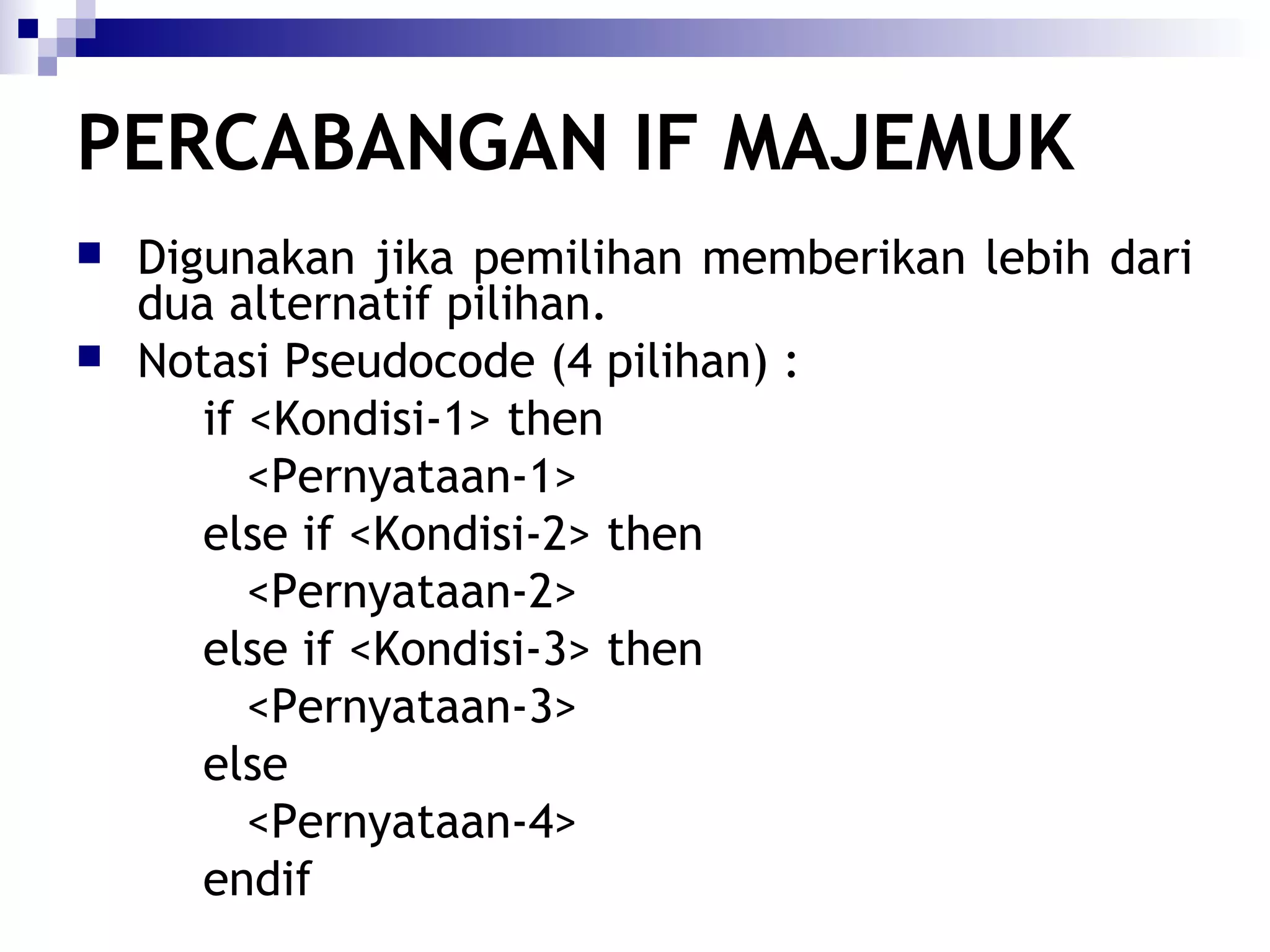Struktur Dasar Algoritma | PPT