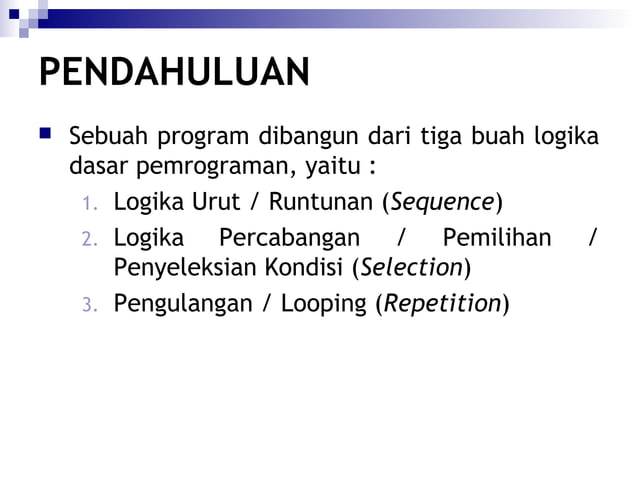 Struktur Dasar Algoritma | PPT